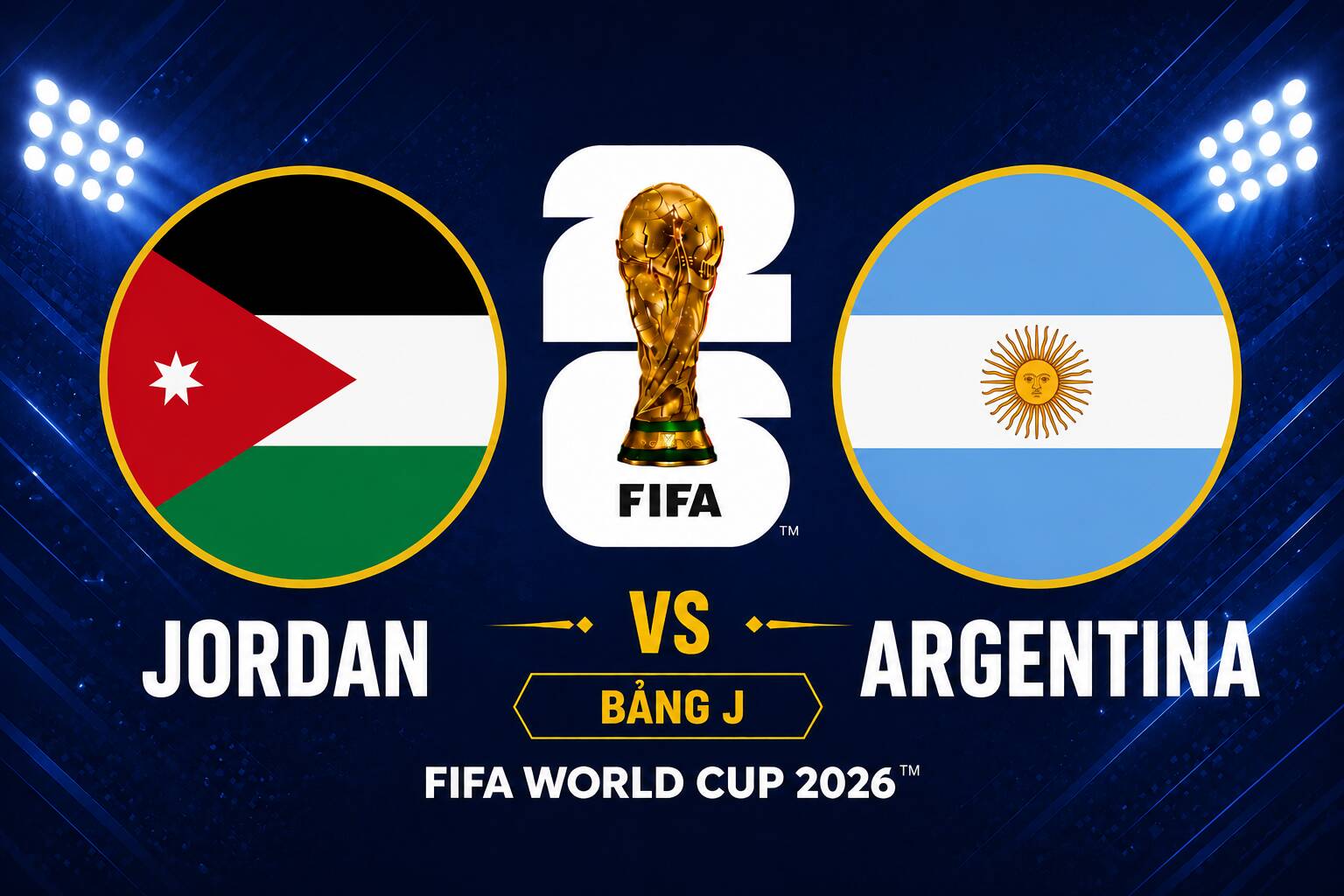 Jordan vs Argentina football prediction at World Cup 2026. Graphics: Van An