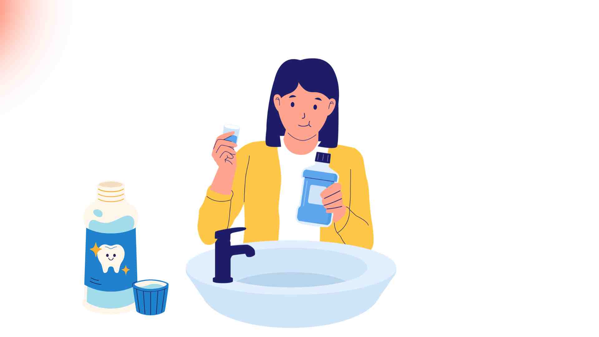 For people who use mouthwash but still do not get rid of bad breath, they should clean their teeth and tongue to improve this condition. Graphic photo: Huong Son