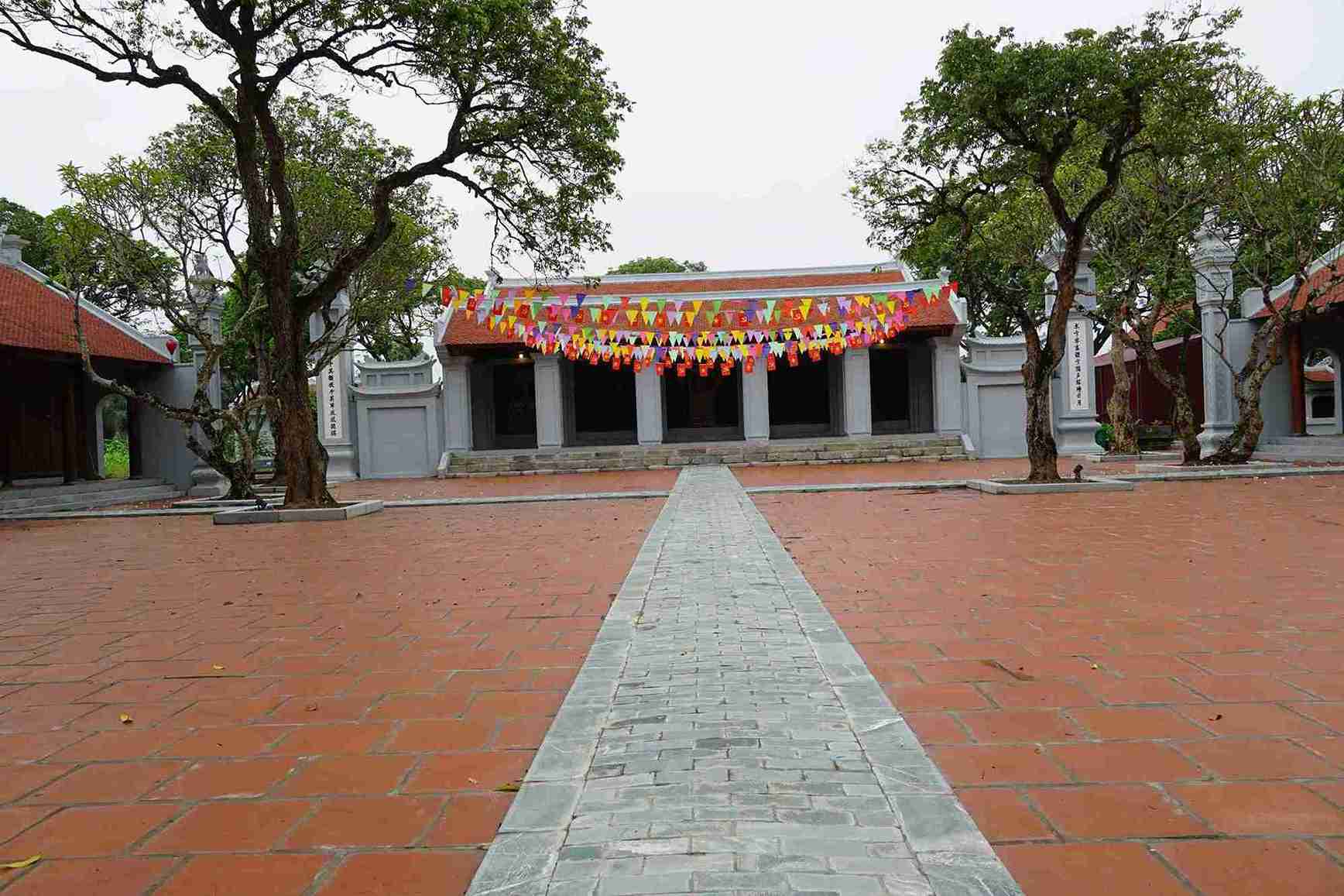Không gian Văn Miếu Xích Đằng thêm phần cổ kính và tôn nghiêm sau khi hoàn thiện các hạng mục phục hồi kiến trúc. Ảnh: Mai Hương