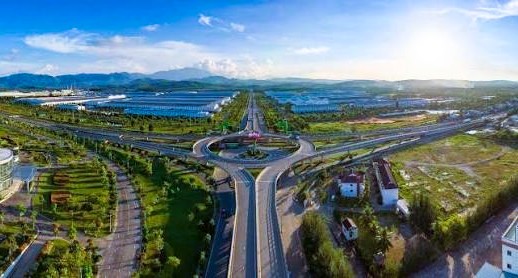 Perspective of the 50m land use strip project of Nguyen Tat Thanh extended road in Da Nang, invested by Trung Nam Joint Stock Company. Photo: Truong An