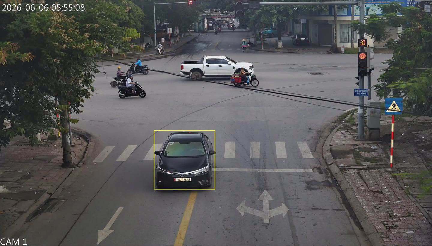 The car owner was fined in Bac Ninh. Photo: Bac Ninh Traffic Police