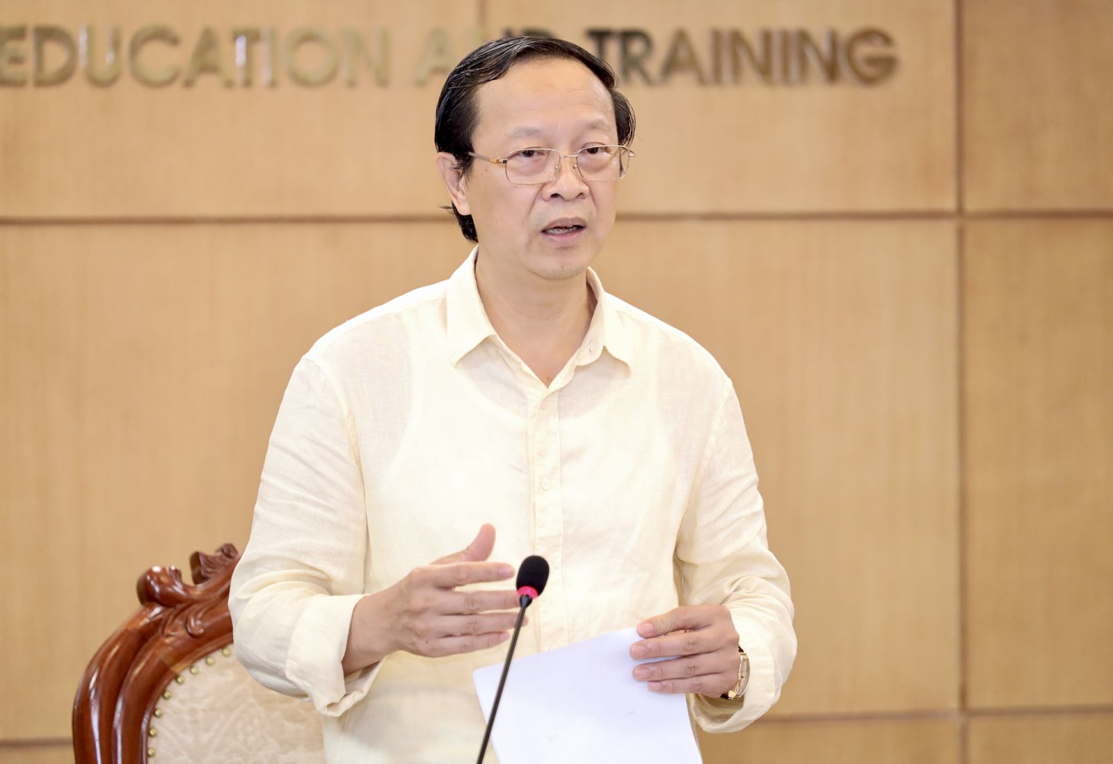 Thứ trưởng Thường trực Phạm Ngọc Thưởng. Ảnh: Nguyễn Mạnh  
