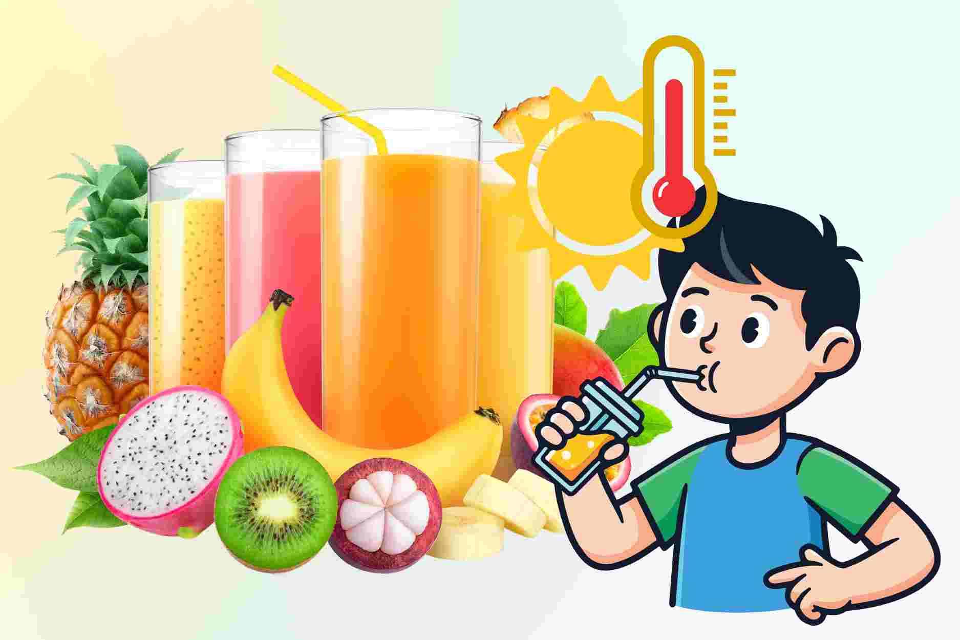 Types of juice that diabetics should drink on hot sunny days
