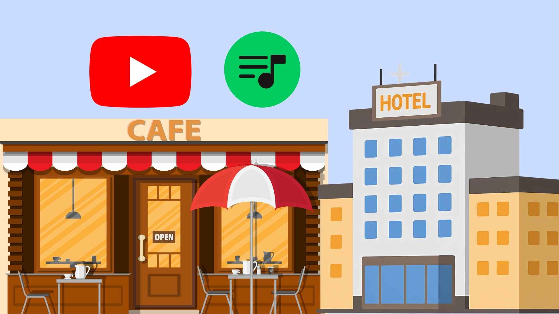 Opening music for customers to listen to, coffee shops must pay copyright fees. Graphics: Ha Linh