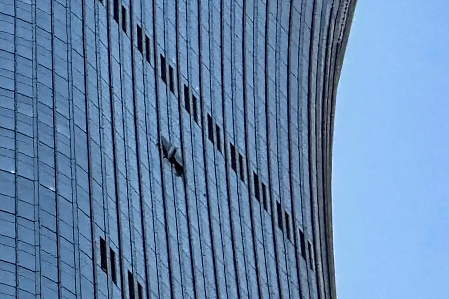 Scene of a small plane crashing into the tallest building in Beijing, China, killing 1 pilot. Photo: AFP
