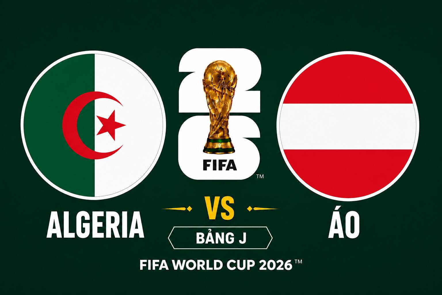 Algeria vs Austria score prediction at World Cup 2026. Graphics: Van An