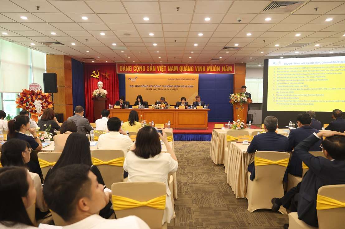 Overview of PVcomBank's 2026 General Meeting of Shareholders. Photo: PVcomBank.