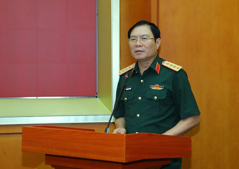 General Nguyen Tan Cuong - Member of the Party Central Committee, Member of the Standing Committee of the Central Military Commission, Chief of the General Staff of the Vietnam People's Army, Deputy Minister of National Defense - requested the Party Committee of the General Staff - Ministry of National Defense Agency to continue to advise on the strict implementation of the plan to adjust the organization of forces in the period 2026 - 2030. Photo: Ministry of National Defense