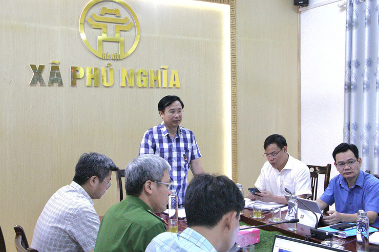 Phu Nghia commune (Hanoi) has approved the Plan for coercive land recovery for cases that have not handed over land for the National Highway 6 expansion project in Yen Kien Doi, Doi 2 and Phu Yen villages. Photo: Phu Nghia commune