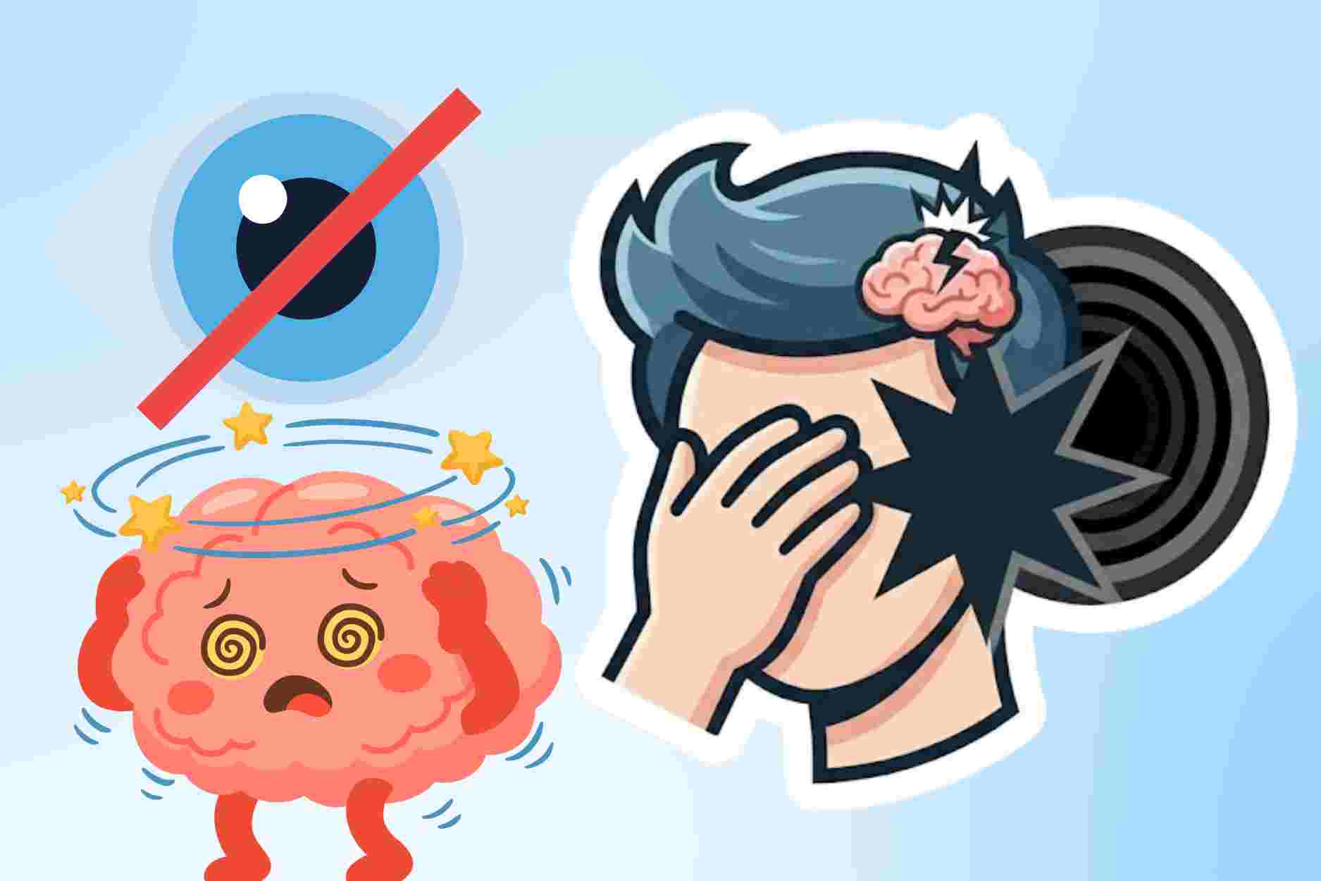 Sudden vision loss may be related to brain damage