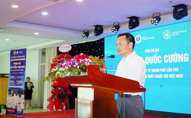 PGS.TS.BS Hoàng Quốc Cường - Giám đốc Sở Y tế TP. Cần Thơ phát biểu khai mạc hội nghị. Ảnh: MEDLATEC