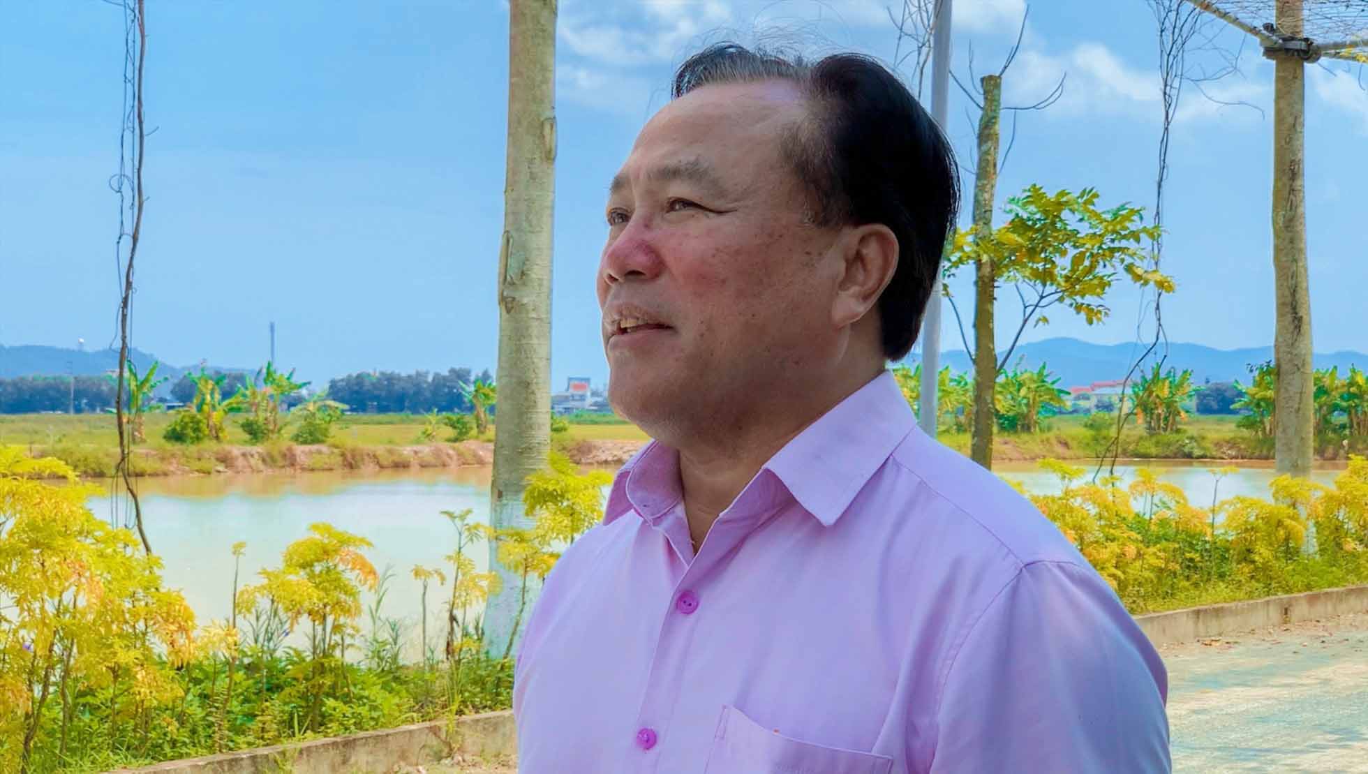 Ông Nguyễn Như Ý - Tổng Giám đốc Công ty Cổ phần Synot Asean cam kết đầu tư để xây dựng khu du lịch sinh thái nếu được tỉnh chấp thuận điều chỉnh dự án. Ảnh: Quang Đại
