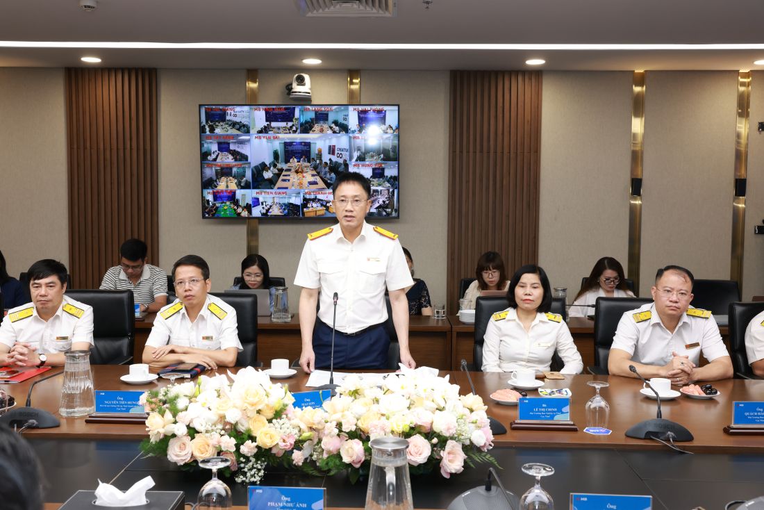 Ông Mai Sơn - Phó Cục trưởng Cục Thuế phát biểu tại sự kiện