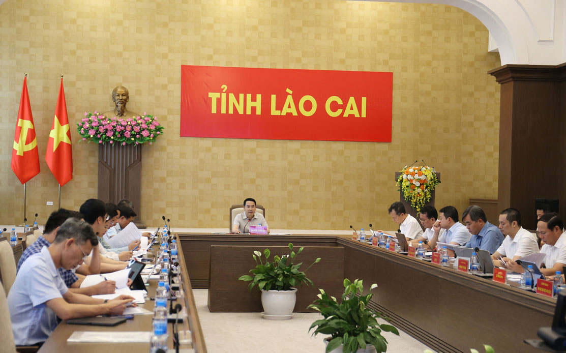 Réunion préparatoire à la conférence de promotion des investissements de la province de Lào Cai en 2026. Photo: Phan Tuấn