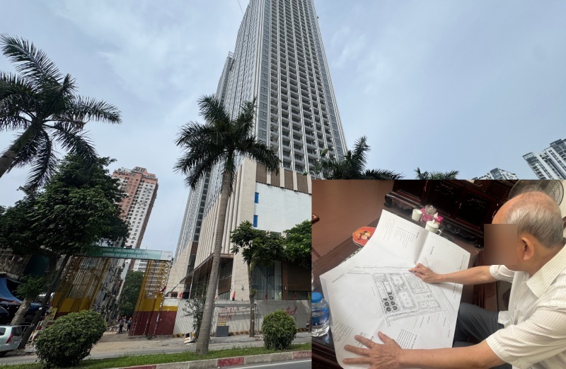 ヘスコ商業・オフィス・高層マンションセンタープロジェクト(ハドン区チャンフー通り135番地)は、安全基準を満たさない排水処理場を建設しており、管轄官庁から工事停止の要請を受けています。写真:PVグループ