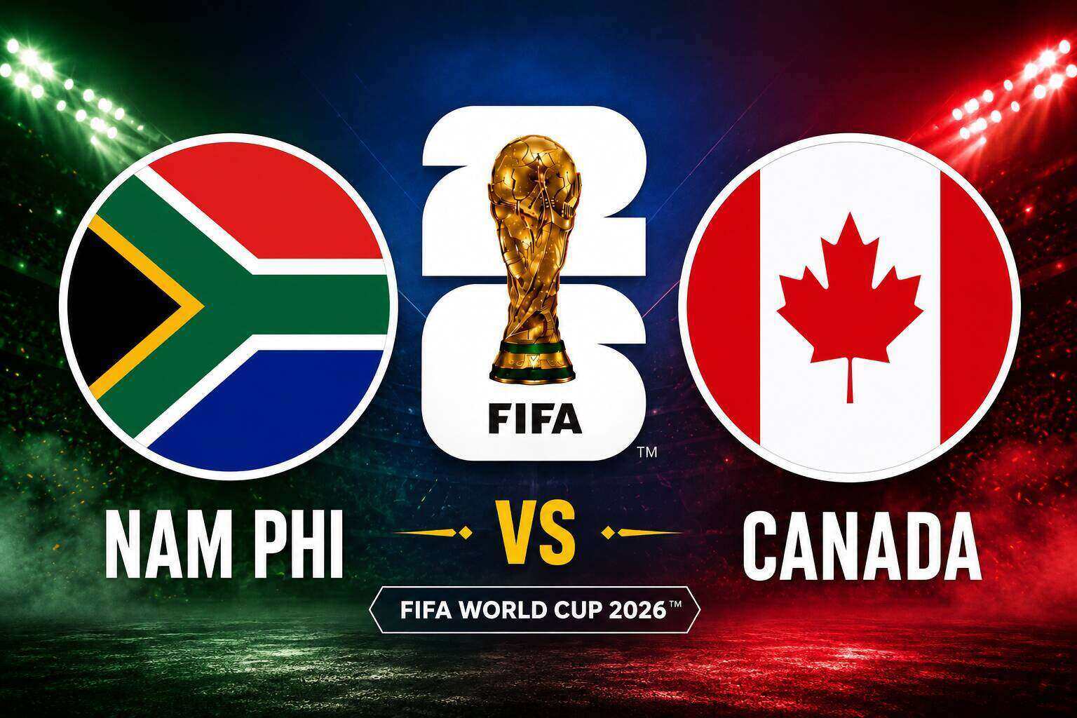 South Africa vs Canada score prediction at World Cup 2026. Graphics: Dieu Anh