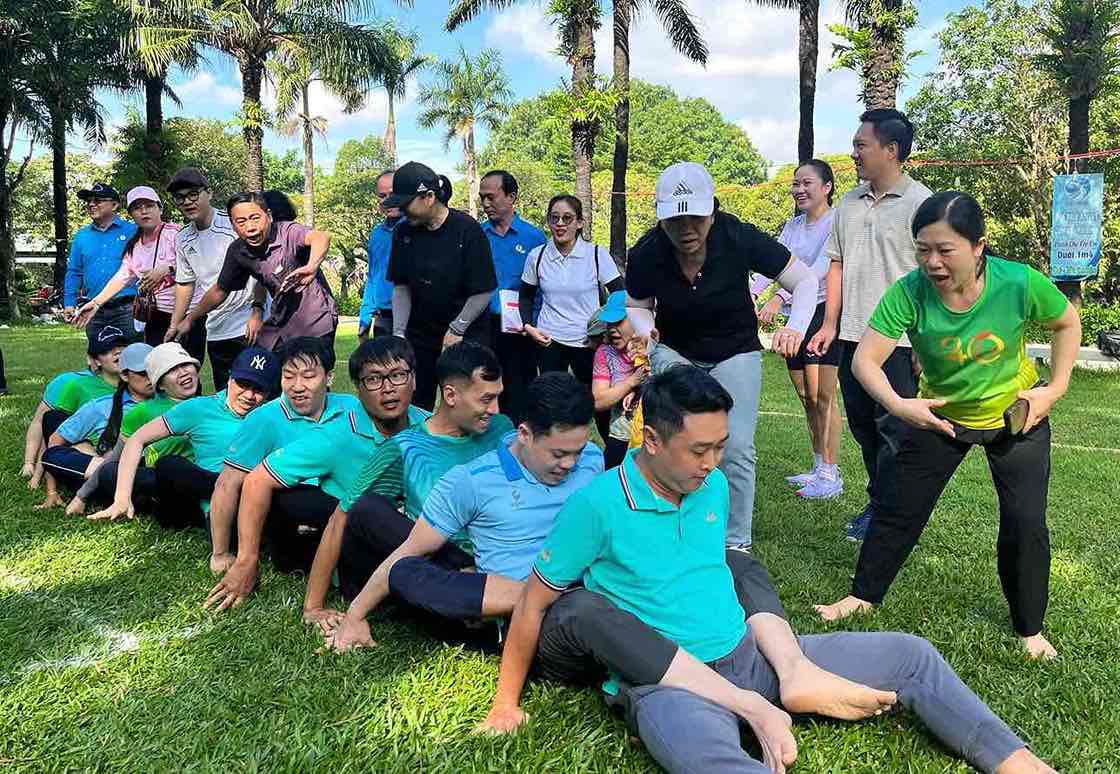 Các đội thi tham gia tại Hội thao. Ảnh: HAC