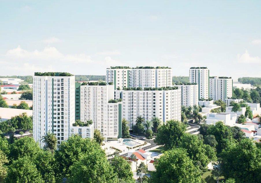 Perspective of Ecohome Hoa Hiep Social Housing Project. Photo: Project Management Board