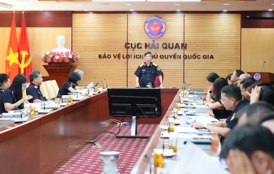 Ông Lưu Mạnh Tưởng phát biểu tại sự kiện. Ảnh: Cục Hải quan