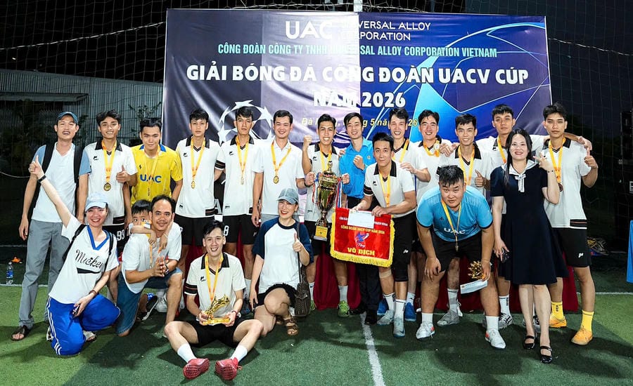 UACV Trade Union organizes the 2026 UACV Cup Trade Union Football Tournament on the occasion of Workers' Month. Photo: Da Nang Trade Union