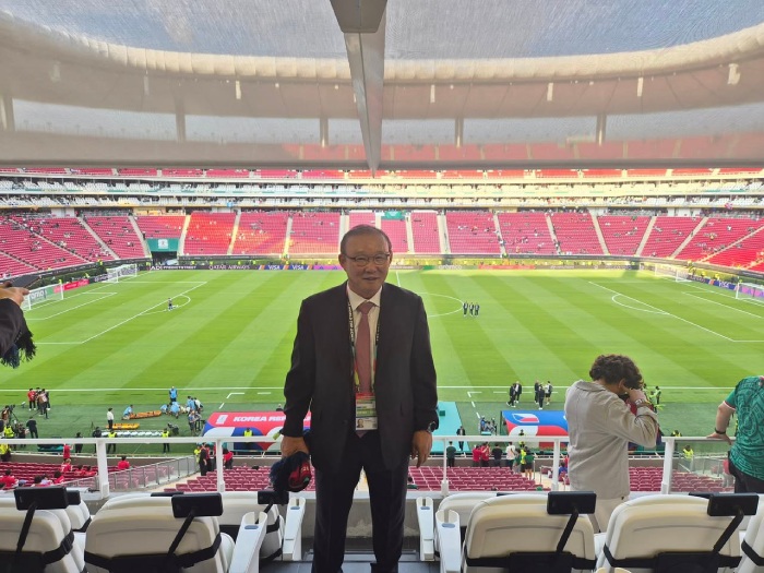 Huấn luyện viên Park Hang-seo tại World Cup 2026. Ảnh: Cắt từ trang cá nhân