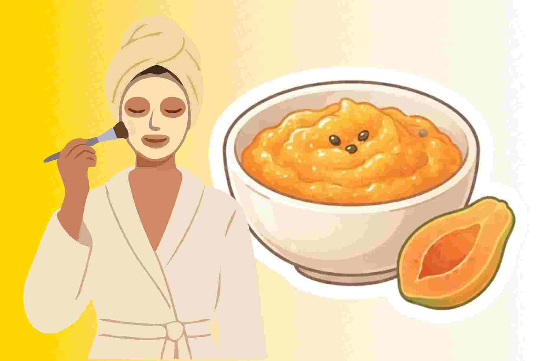 How to make a papaya skin mask at home