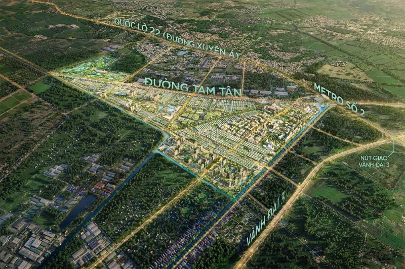 The focal point of Vinhomes Saigon Park. Photo: Vinhomes