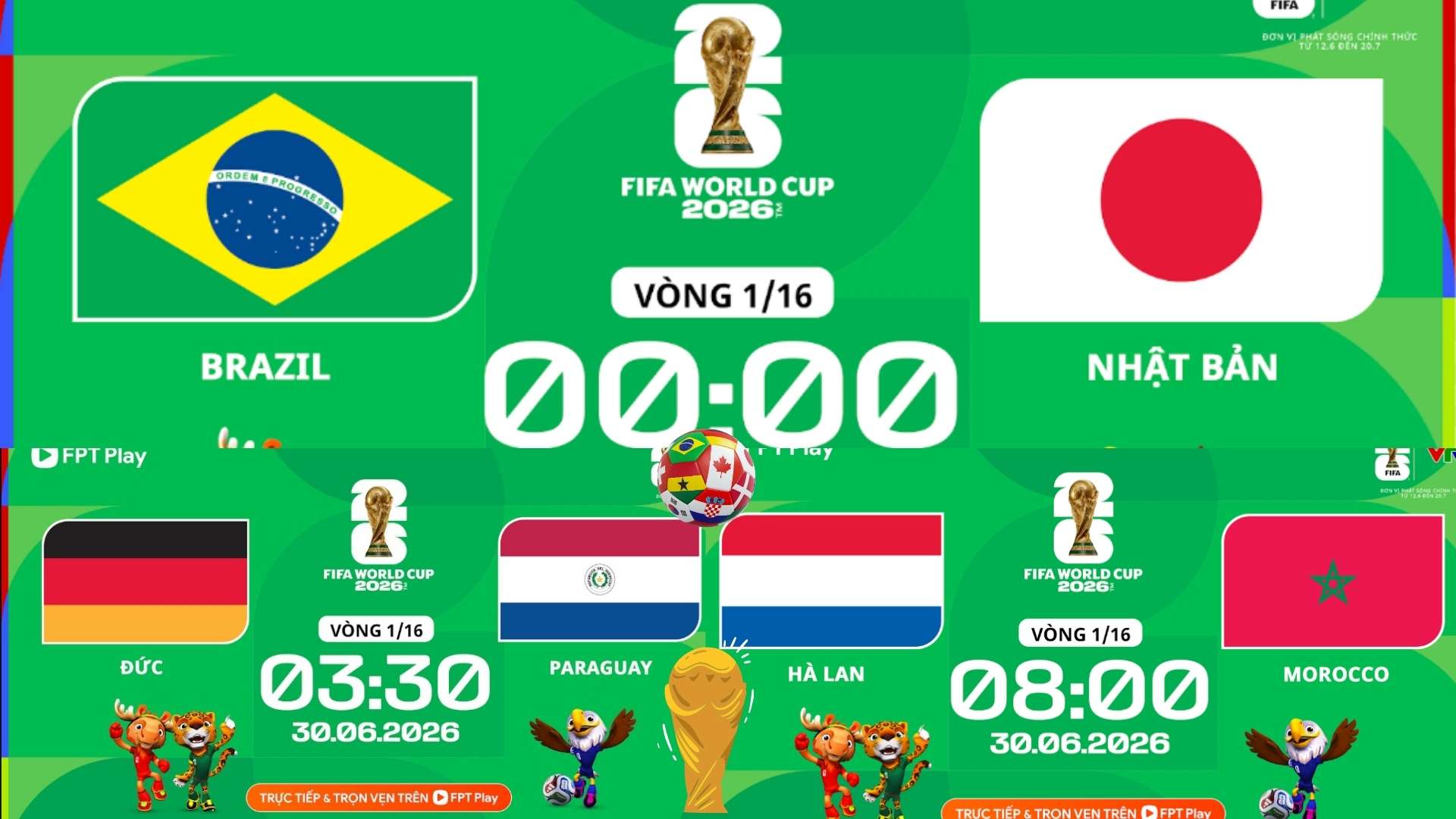 The Brazilian team will face Japan in a highly anticipated match. Photo: FPT Play