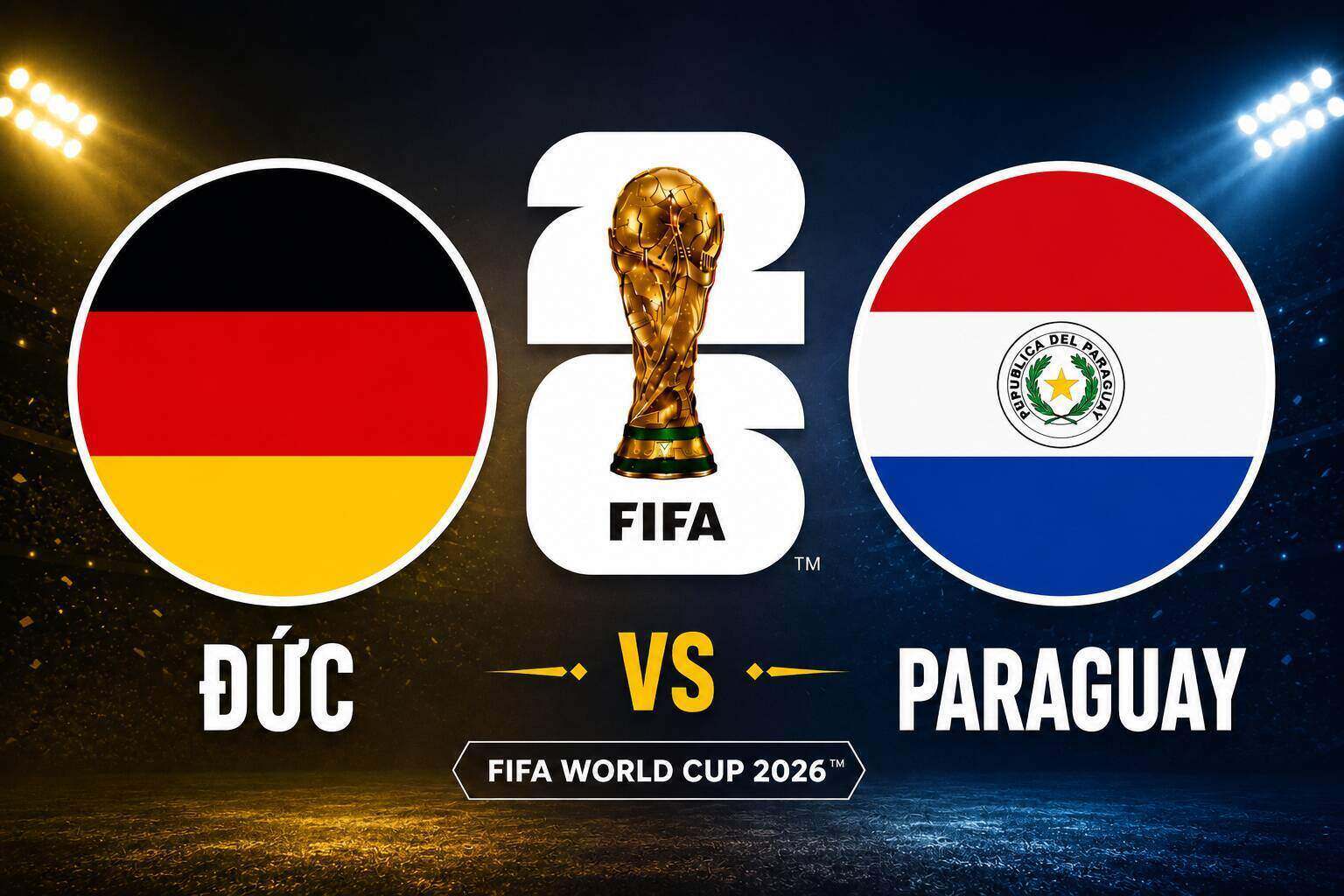 Predict the score of the match Germany vs Paraguay at World Cup 2026. Graphics: Van An