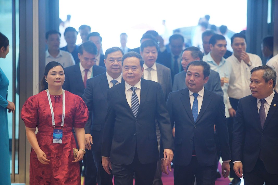Politburo Member, National Assembly Chairman attends the Conference to announce the Master Plan of Hanoi Capital 100-year vision and investment promotion in 2026. Photo: CTV