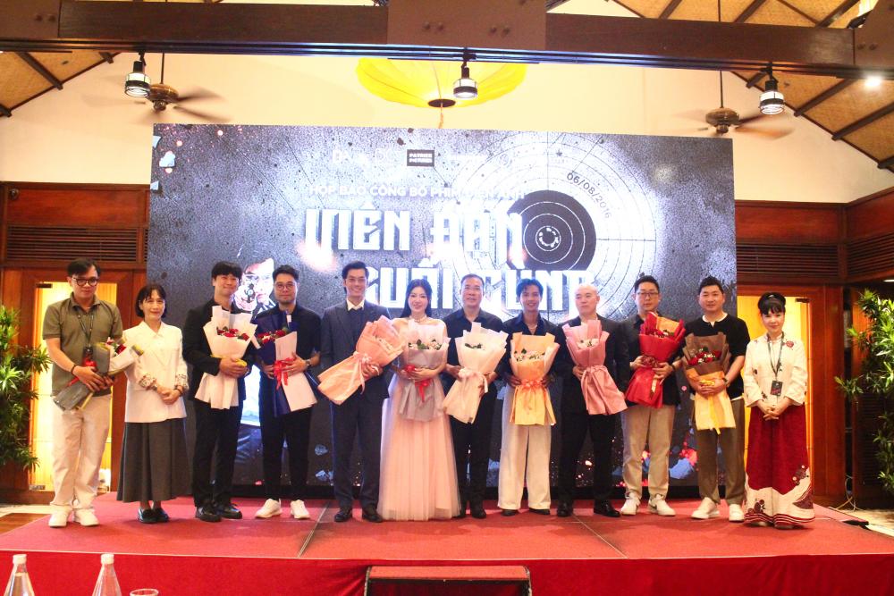 Họp báo công bố dự án điện ảnh “Viên Đạn cuối cùng” tại Liên hoan phim châu Á Đà Nẵng lần thứ IV. Ảnh: Thanh Huyền