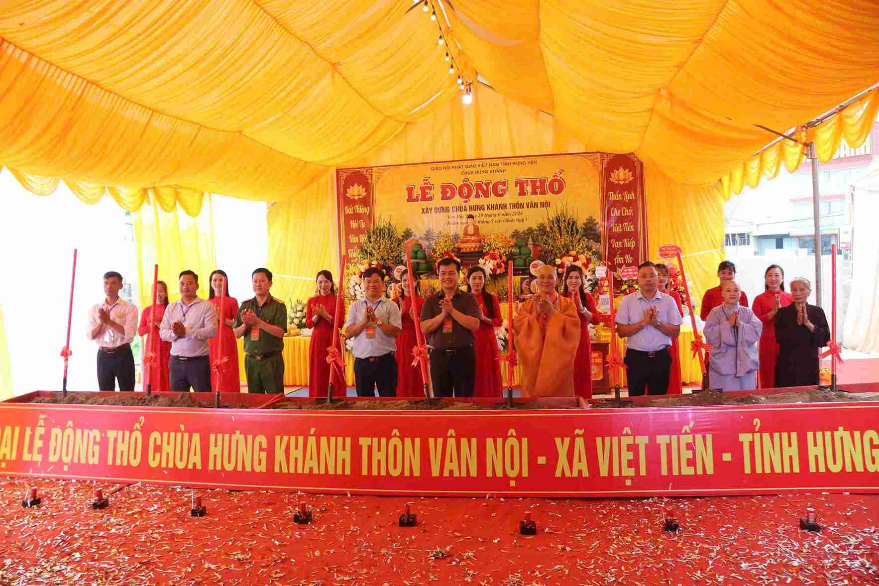 Xây dựng chùa Hưng Khánh để mở rộng Nhà tưởng niệm bà Hoàng Thị Loan