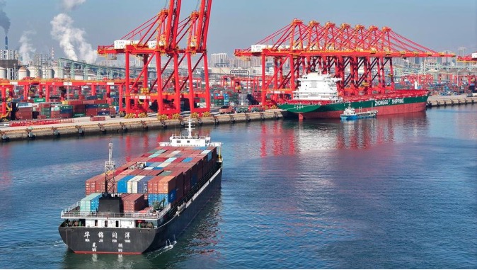 A seaport in China. Photo: Xinhua