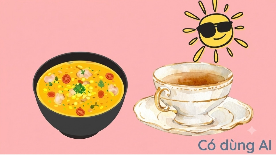 Cooling and nutritious summer sweet soup dishes. Photo: AI