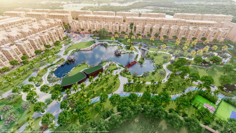 Không gian xanh tạo chất nghỉ dưỡng riêng cho cư dân sống tại Vịnh Xanh 