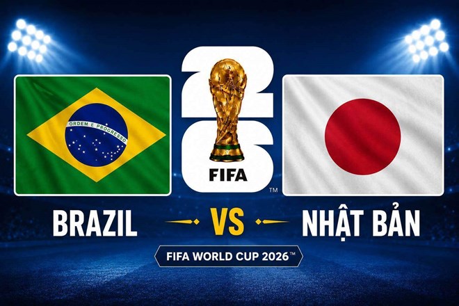 Tuyển Brazil được đánh giá cao hơn tuyển Nhật Bản khi hai đội gặp nhau tại vòng 32 đội. Đồ họa: Diệu Anh