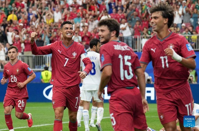 Ronaldo mới chỉ có 2 bàn tại World Cup 2026. Ảnh: Xinhua