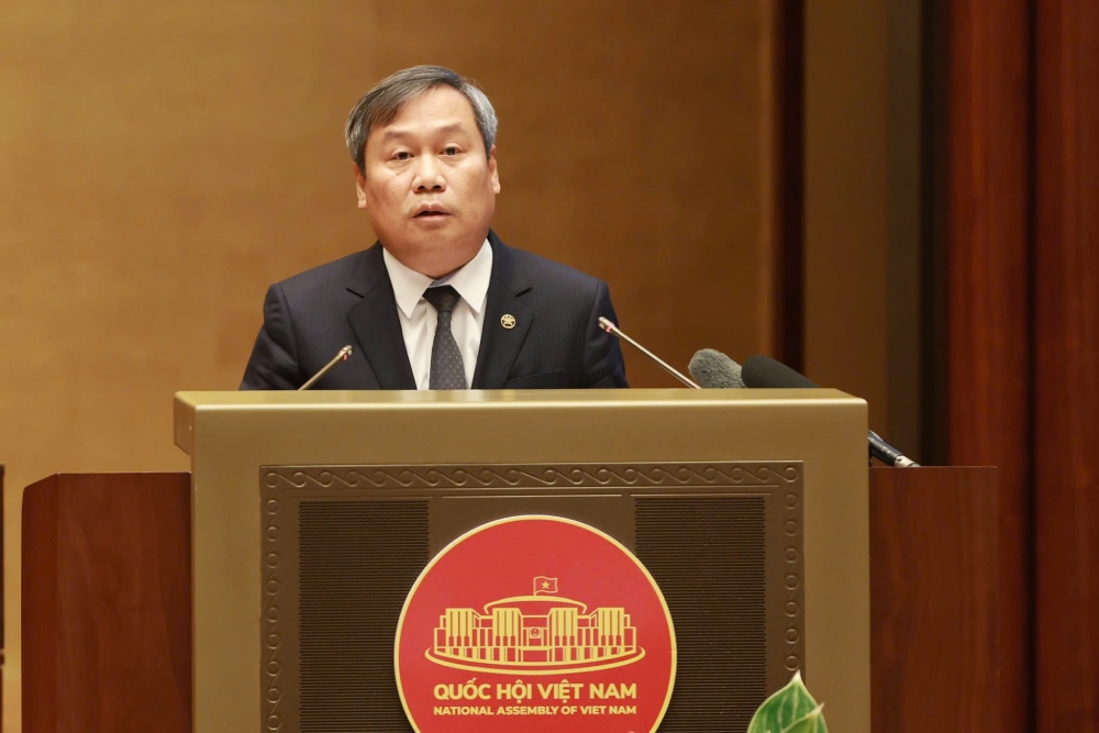 Member of the Party Central Committee, Chairman of Hanoi People's Committee Vu Dai Thang emphasized solutions to improve high-quality human resources. Photo: Hai Nguyen