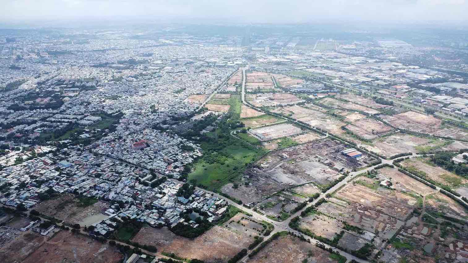 Trung tâm chính trị - hành chính thành phố Đồng Nai quy mô 102,5 ha thuộc phường Trấn Biên. Ảnh: HAC