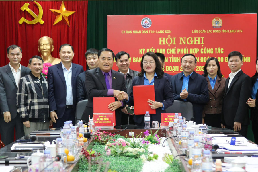 Các hình ảnh hoạt động tiêu biểu của LĐLĐ tỉnh Lạng Sơn. Ảnh: KHÁNH LINH