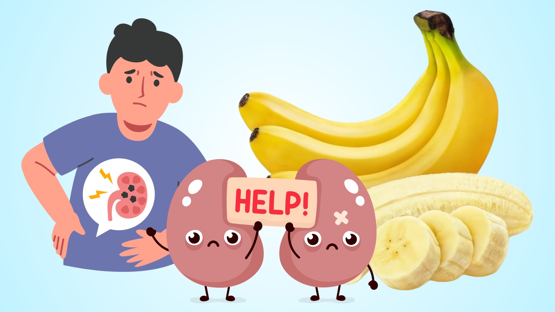 What should people with kidney disease pay attention to when eating bananas