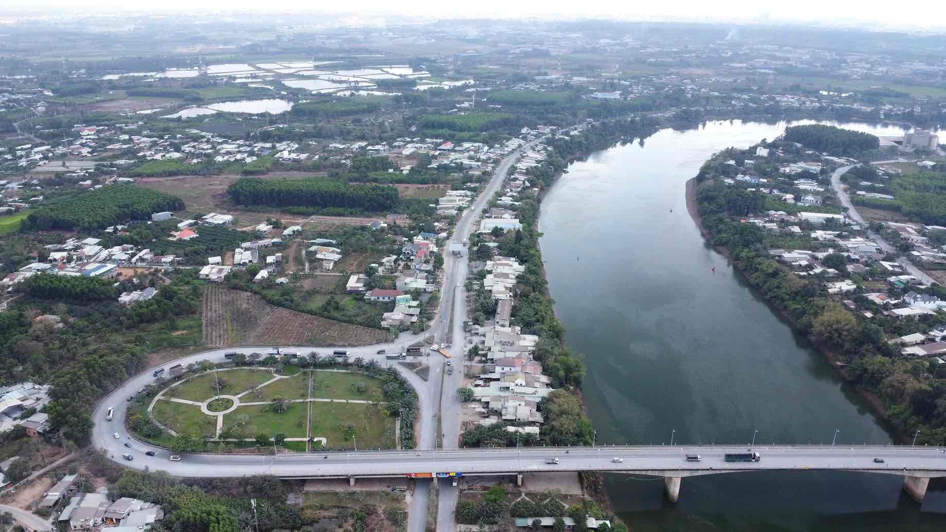 Ho Chi Minh City Ring Road 4 project through Dong Nai is about 46 km long. Photo: HAC