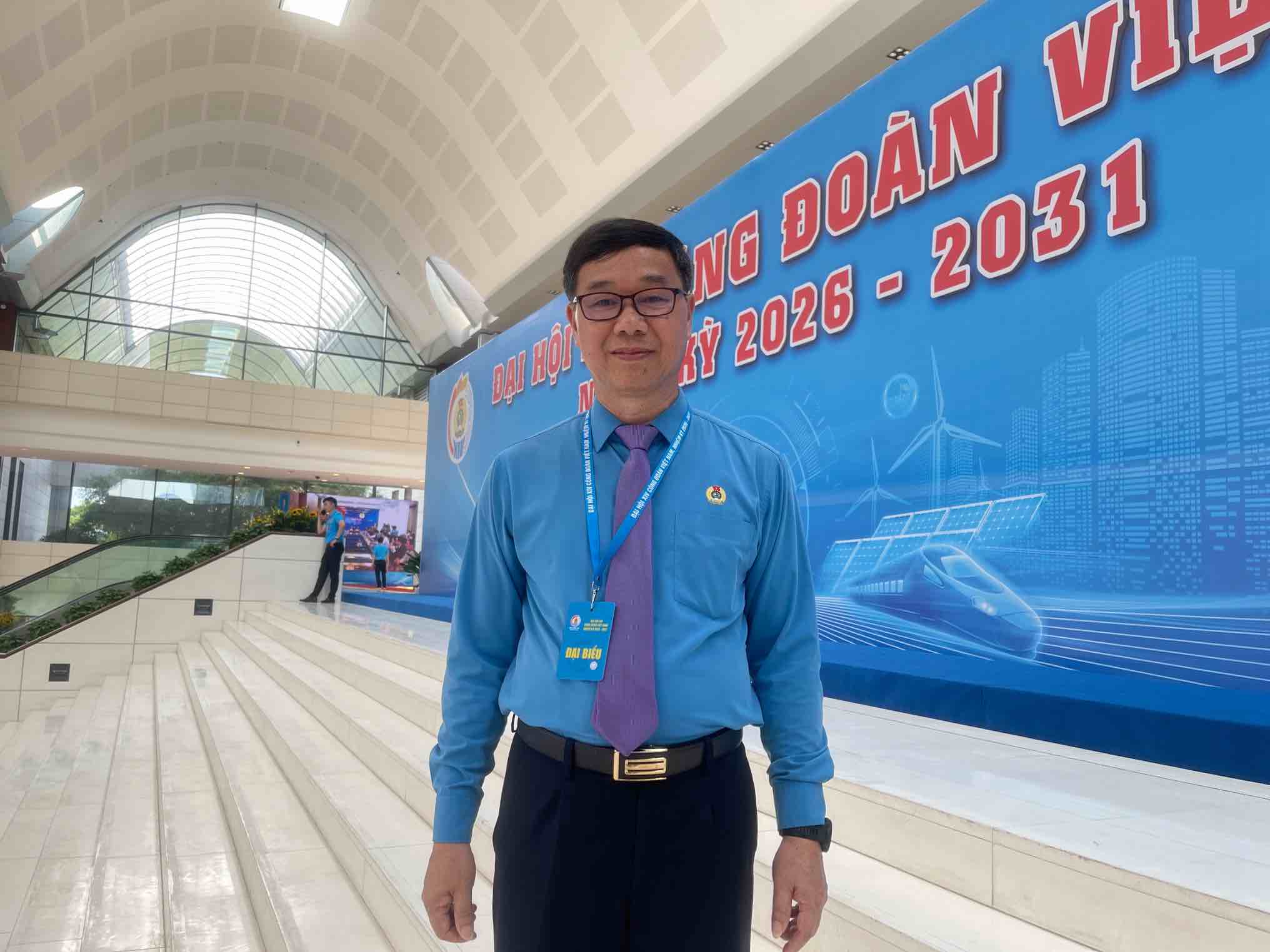 Mr. Nguyen Ha Xuyen - Chairman of the Vietnam Union of Agriculture and Environment attends the XIV Congress of the Vietnam Union for the term 2026 - 2031. Photo: Khanh An