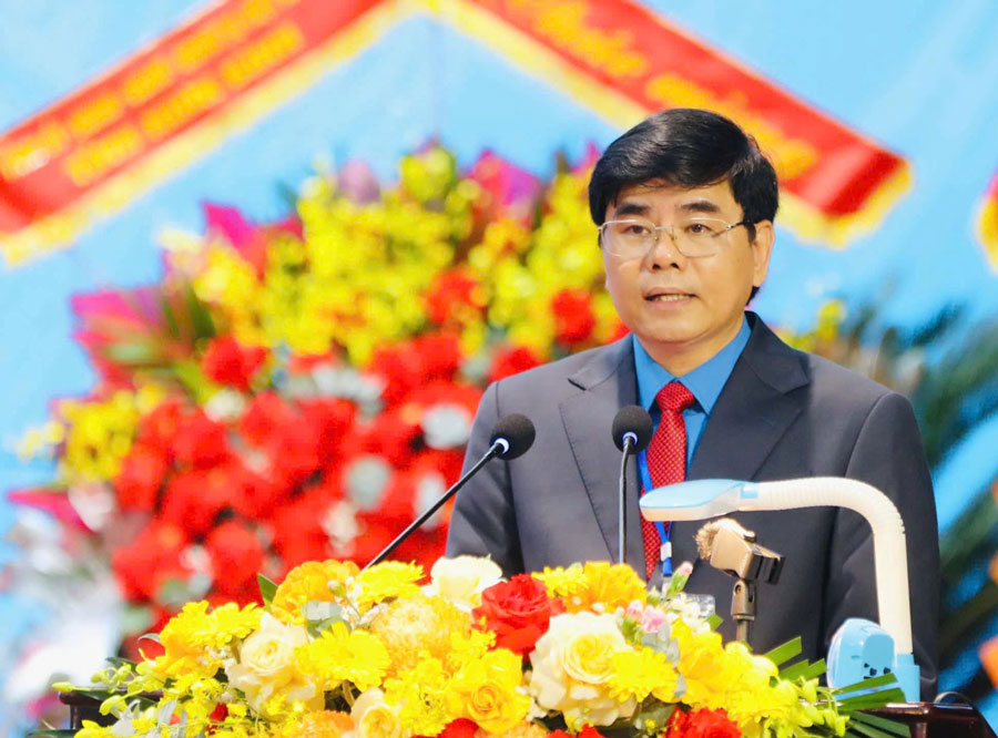 Ông Nguyễn Hải Long, Ủy viên BCH Tổng LĐLĐVN, Chủ tịch LĐLĐ tỉnh Ninh Bình.