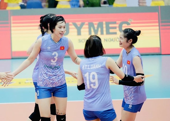 The Vietnamese women's volleyball team is expected to train in Da Lat (Lam Dong). Photo: VFV