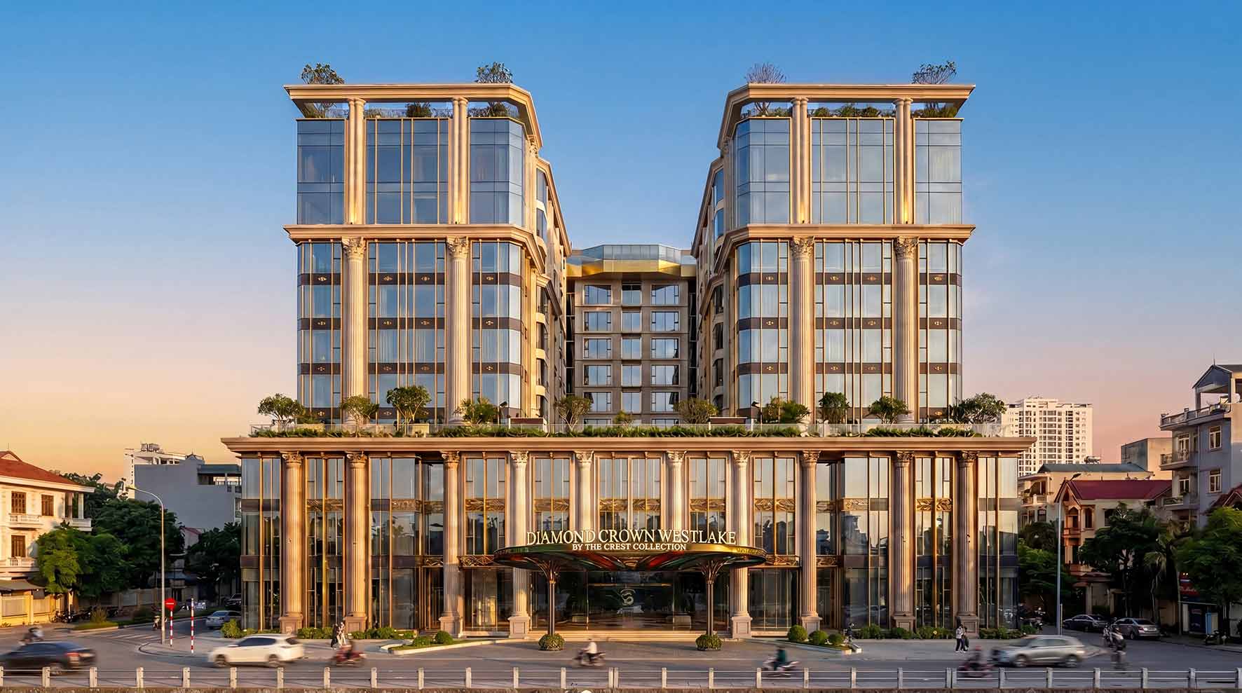 Diamond Crown Westlake – Dự án đầu tiên tại Việt Nam mang thương hiệu The Crest Collection của The Ascott Limited. Ảnh Doji cung cấp