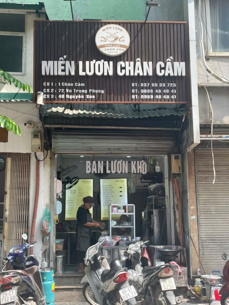 Miến lươn Chân Cầm là địa chỉ quen thuộc với thực khách ở Hà Nội. Ảnh: I La