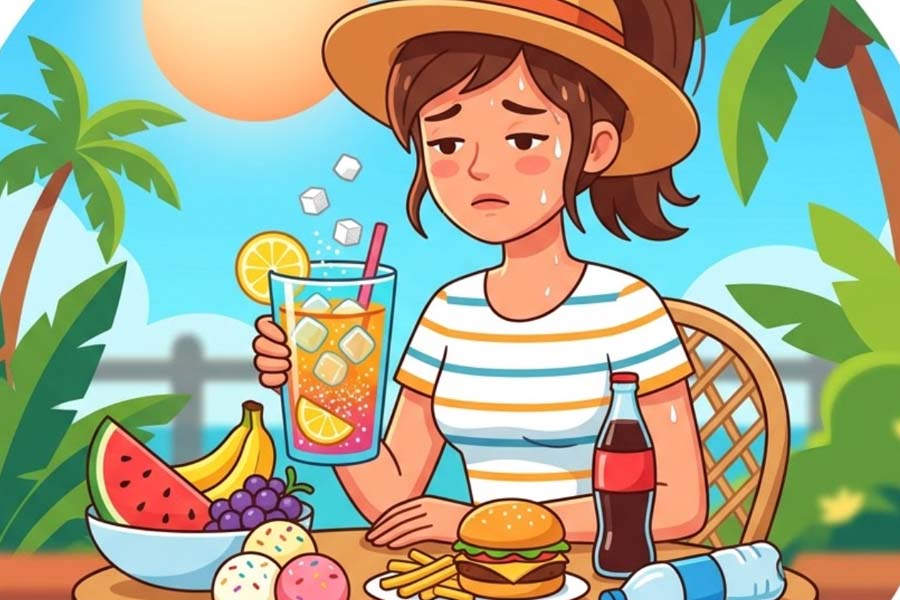 Common eating mistakes to avoid in the summer. Graphics: Thien Nhan
