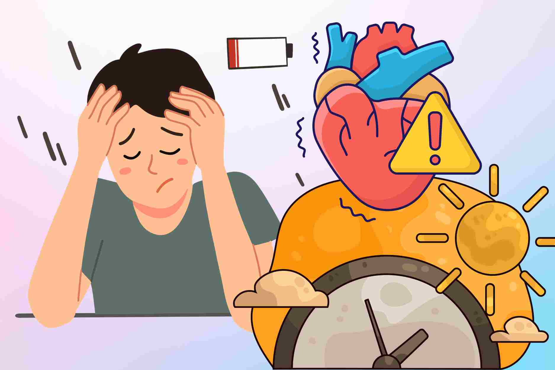 Fatigue every afternoon can be a warning sign of cardiovascular health