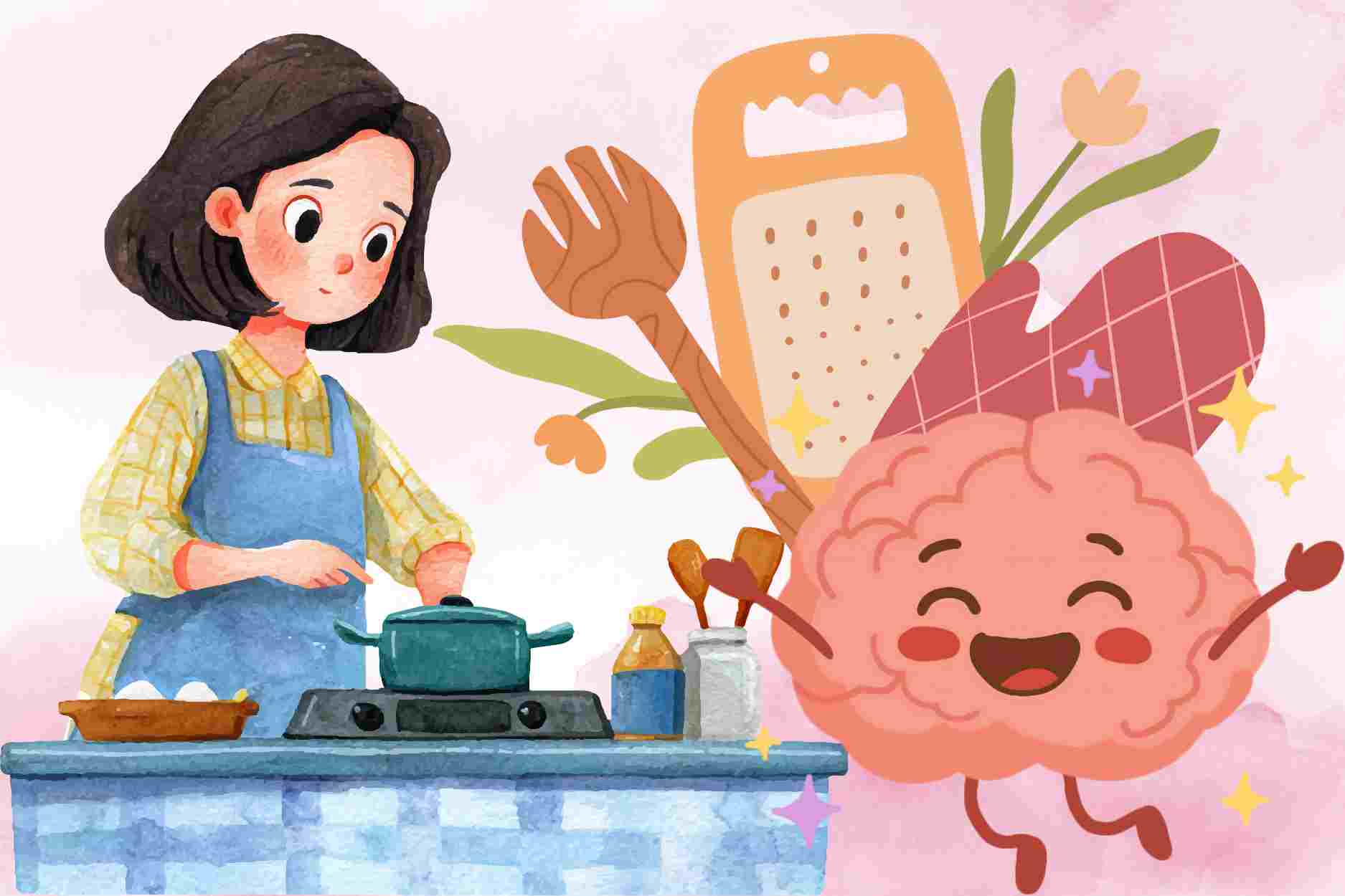 The reason why cooking habits are considered a good exercise for the brain